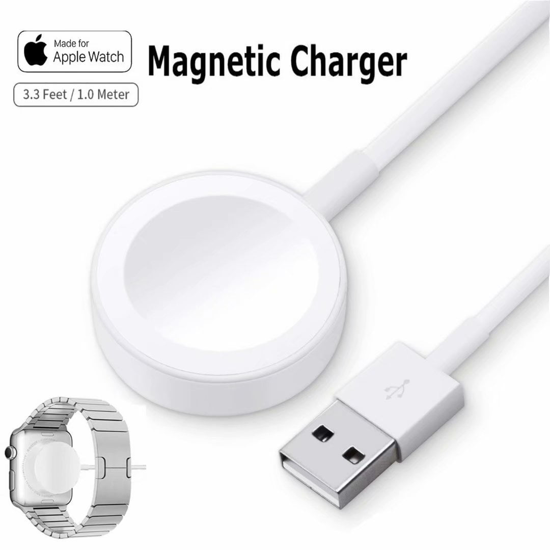 Câble en Nylon USB Portable à Charge Rapide pour iWatch 38 mm / 42 mm / 40 mm / 44 mm iWatch 6/5/4/3 Series / 2/1 1 m / 3,3 pi certifié Apple MFi Chargeur magnétique sans Fil pour Apple Watch,