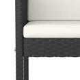 thumbnail image 3 of vidaXL 5 Piece Garden Bar Set with Cushions Black Poly Rattan, 3 of 4