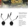 thumbnail image 4 of 1Pair Headset Helmet Adapter,Hunting Earmuffs Support Left & Right Side Attachments Arc Rail Suspension Headset Support for Outdoor, 4 of 8
