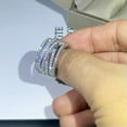 thumbnail image 5 of Gorgeous 925 Silver Ring Gift Cubic Zircon Wedding Women Party Jewelry Sz 6-10, 5 of 5