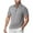 Gray, variant on hoksml Business Casual Shirts for Men, Summer Elasticity Casual Loose Zipper Lapel Short Sleeve Top Solid Color Collared Polos T Shirt Classic Golf Shirts