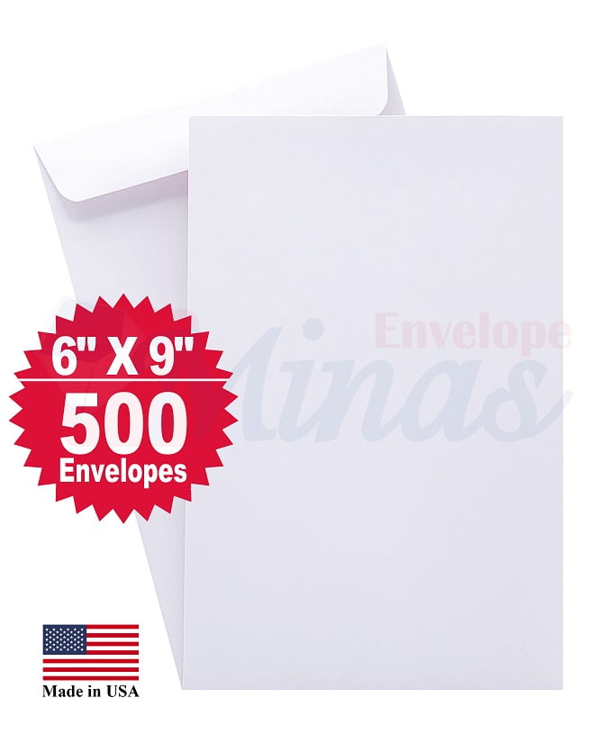 Minas Envelope 6" X 9" Catalog / Open End Envelopes, Premium 24lb