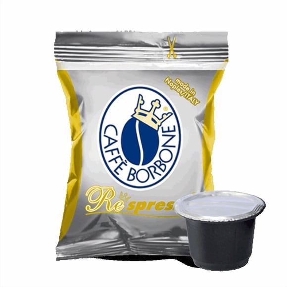 Caffe Borbone capsules (compatible with Nespresso® OriginalLine machines) - 50-pack - Gold/Oro pods - (Intensity 7/10)