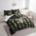 thumbnail image 3 of Manfei Hippie Moose Silhouette Bedding Comforter Set 7 Pieces, Camo American Flag Queen Bedding Sets, Grunge Black Green Queen Sheet Sets, Luxury Bedroom Decor, 3 of 8
