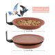 thumbnail image 3 of Comederos para pájaros Suministros para mascotas Comedero para pájaros Contenedor de agua para balcón Barandilla Jardín Wdftyju Libre de BPA, 3 of 3