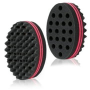 Hair Sponge Brush for Twists and Dreads, Curl Brush Twist Sponge for Afro Curls, Black, 1 Pack