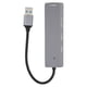 thumbnail image 1 of Hub USB de 5Gbps, 3 puertos USB 3,0, lector de tarjetas de memoria y almacenamiento, divisor USB de aleación de aluminio de rápida disipación de calor para PC, 1 of 12