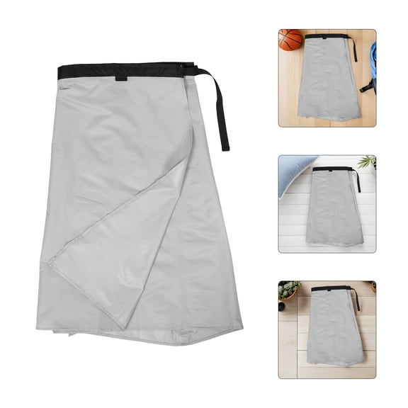 HAMPPLIES Grey Ultralight Rain Skirt for Camping Breathable Windproof Hiking