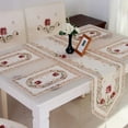 thumbnail image 2 of Decoration Table Runner Table Cloth Translucent Jacquard Home Decor Floral New, 2 of 8