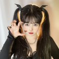 thumbnail image 5 of 2 uds. De dibujos animados de Halloween, orejas de murciélago, alas de murciélago, pinzas para el pelo, horquilla, accesorios para el cabello, disfraz de Cosplay, diadema con alas de cuernos de diabl TUNC Sencillez, 5 of 5
