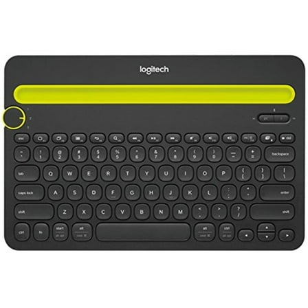 Logitech K480 920-006342 Black Bluetooth Wireless Mini Multi-Device Keyboard (Non-Retail Packaging)