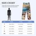 thumbnail image 5 of Fotbe Coastal Style Garden Villa Men's Pajama Pants,Sleepwear Pants,Pj Bottoms Drawstring And Pockets-Medium, 5 of 7