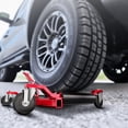 thumbnail image 5 of 2-Pack Mechanical Car Dolly Jack Set, 1500-lbs Capacity Wheel Dolly, 9" Car Wheel Dolly Positioning Jack for Vehicle Moving & Auto Repair, Red, 5 of 7