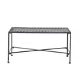 thumbnail image 2 of 36.75 inch Outdoor Patio Coffee Table in Black, Powder Coated Iron Furniture for Garden & Deck, 2 of 9