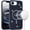 Blue, variant on For iPhone 16e/17e Case Magnetic Circle Full Bling Dazzle Cover + Tempered Glass