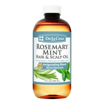 De La Cruz, Rosemary Mint Oil, Nourishing Hair and Scalp Treatment, Enriched with Castor Oil, 8 FL OZ. (236 mL)