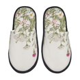 thumbnail image 1 of Fotbe Herbs and Wildflowers Pantuflas Peludas para Mujer con Estampado, Zapatillas de Peluche, Zapatos de Invierno para Casa, Uso Interior y Exterior-Large, 1 of 8