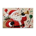 thumbnail image 2 of Felpudo navideño | Alfombra de entrada festiva | Alfombra de baño de poliéster tejido | Base antideslizante | Decoración festiva para el hogar y la entrada | 60x40cm, 2 of 6