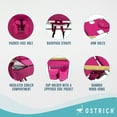 thumbnail image 4 of Ostrich The Woody Backpack 3N1 Portable Chair, Reclining Lounger with Cooler Bag, Pink, 4 of 10