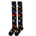 thumbnail image 4 of Jacenvly Socks for Women Christmas Print Knee-High Socks Soft Comfortable Breathable Socks Fashion Warm Polka Clown Queuing Stockings, Extra Long Tight Knit Socks, 4 of 4