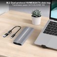 thumbnail image 3 of SSD Accesivo Caso externo SATA Reader USB3.2 a M.2 NVME 10GBPS PCI-E 6GBP, 3 of 9