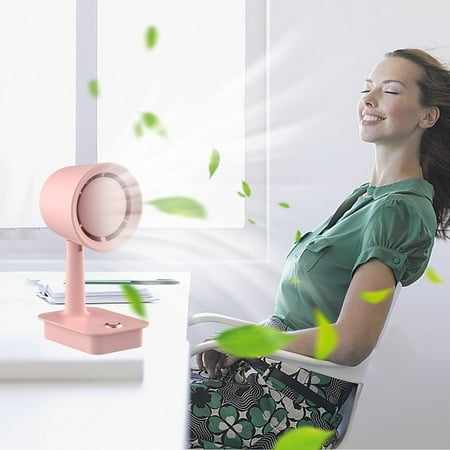 

Seasonal Savings School Supplies Bulk Folding Desktop Fan USB Rechargeable Silent Brushless Bladeless Electric Fan for Dorms and Offices Pink Akmoler