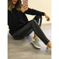 thumbnail image 3 of Lovelywholesale Faux Leather Mid Waist Skinny Stretchy Pants, 3 of 4