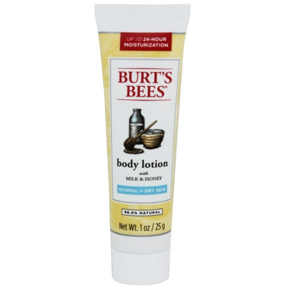 4 Pack Burt's Bees Body Lotion Naturally Nourishing Milk and Honey 1