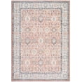 thumbnail image 2 of Mark&Day Washable Rugs, 5x7 Cuong Traditional Rose Area Rug, Rose Beige Cream Carpet for Living Room, Bedroom or Kitchen (5'3" x 7', Machine Washable), 2 of 7