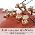thumbnail image 2 of 4Pcs Durable Metal Fine Tuners String Adjusters Replacement Parts for 3/4 4/4 CelloSilver, 2 of 8