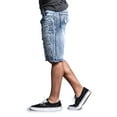 thumbnail image 4 of Victorious Men's Distressed Splattered Color Denim Shorts DS441 - Ice - 34, 4 of 6