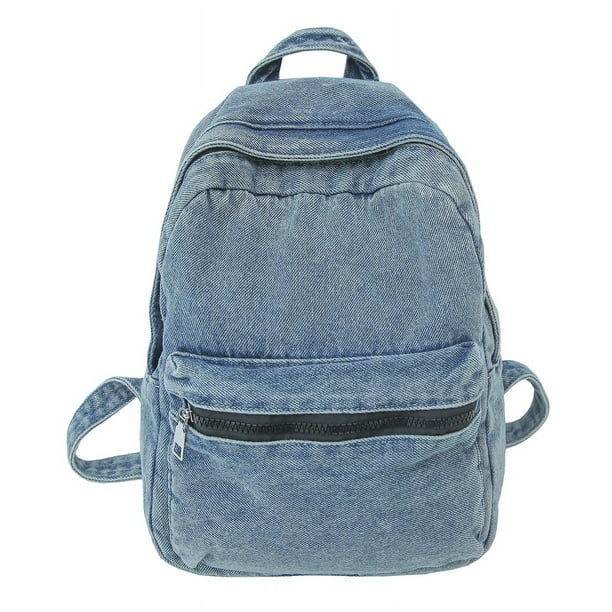 Mochila vaquera de moda mochilas Retro mochila vaquera de gran capacidad para estudiantes