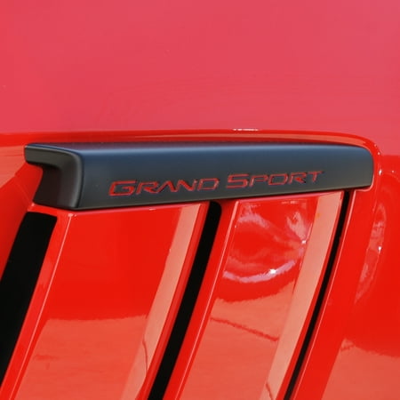 C6 Corvette Grand Sport 2013 Black Side Fender Badges - (Best C6 Corvette Mods)