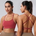 thumbnail image 2 of Levmjia Sports Bras For Women Padded Wirefree Seamless Bra Adjustable Straps Nylon Comfort Sleep Yoga Home Workout 32-40B/C/D Black Beige Gray Single Piece, 2 of 6