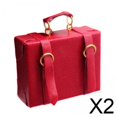 thumbnail image 1 of Caja de equipaje,1:6 1:12 Casa de muñecas Caja de equipaje en miniatura de madera,Casa de muñecas de madera Caja de baúl Bolsa Muebles para muñecas,Casa de muñecas Accesorios mini maletin, 1 of 10