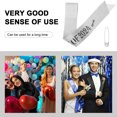 thumbnail image 4 of Miangastore Graduation Sashes Set Cloth Gold Glitter Fabric 1Set 63X3.7X0.04In, 4 of 8