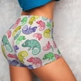 thumbnail image 4 of Fotbe Cute Chameleons Shorts Sin Costuras – Shorts Deportivos de Cintura Alta para Mujer, Elásticos para Gimnasio, Yoga, Running o Ciclismo-X-Large, 4 of 8