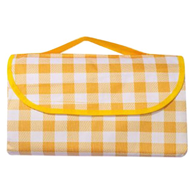 LCXmlly Tapis de Camping Extérieur avec Poignée Imperméable Lavable en Machine Pliable à Carreaux Portable Extérieur