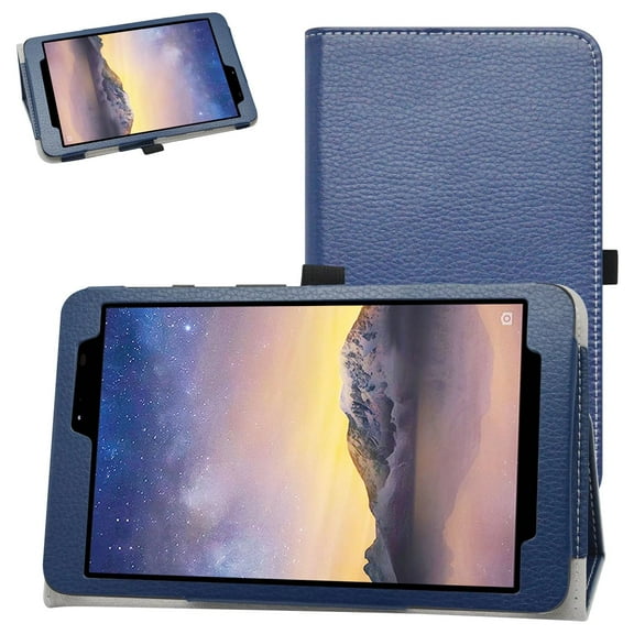 Labanema MOXEE Tablet 8 inch（mt-t800）Case, PU Leather Folio Stand Protective Case, Cover for MOXEE Tablet 8 inch（mt-t800）(Dark Blue)