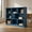Blue, variant on Spaco 3-Tier Open Bookshelf - Robust Build Non-Skid Pads, 8-Cube Floor-Standing Storage Shelves, Home Organizing, Green