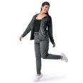 thumbnail image 2 of Wright's Women's Plush Velour Hoodie & Jogger Tracksuit Set, S-4X, 2 of 6