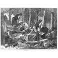 thumbnail image 2 of Sheffield Factory 1865. Nthe Grinding Of Saws By Hand At A Factory In Sheffield England. Wood Engraving English, 2 of 4