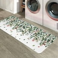 thumbnail image 6 of Kitchen Rugs and Mats,Green Eucalyptus Watercolor Leaves Berry 2 Piece Anti Fatigue Area Runner Rug Set Comfort Standing Floor Mat,Summer Plant White Non Slip Absorbent Doormats for Laundry/Bathroom, 6 of 6