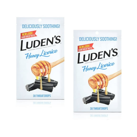 Luden's Throat Drops, Honey Licorice 30 ea (Pack of 2)
