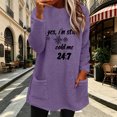 thumbnail image 2 of Ke1Clo Winter Sweaters for Women Casual Fashion Snowflake Graphic Crew Neck Long Sleeve Pullover Oversized Loose Comfy Basic Knit Tops Purple S, 2 of 6