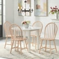 thumbnail image 4 of Simple Living  Rollo Solid Wood 5-piece Drop-Leaf Dining Set Red, 4 of 5
