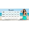 thumbnail image 2 of Asoul Womens Drawstring Swim Skirts Elastic Waisted Bikini Tankini Swim Bottoms Built-in Panties with Pockets, 2 of 6