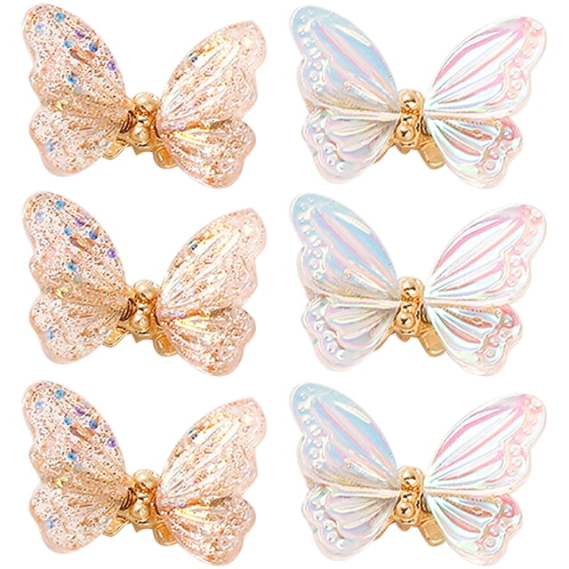 Taladro de uñas de resina mágica Aurora, 6 uds., con accesorios de uñas de mariposa danzante de primavera