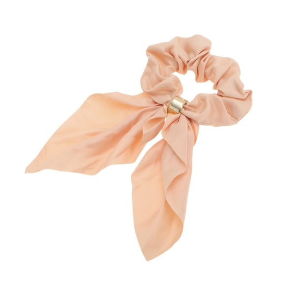 Unique Bargains 1 Pc Elegant Solid Scrunchies Apricot