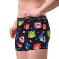 thumbnail image 2 of Yiaed Owls And Hearts Print Men's Soft Cotton Boxer Shorts Breathable Boxers Underwear Moisture-Wicking Underwear Stretch Boxer Briefs for Man-X-Large, 2 of 5